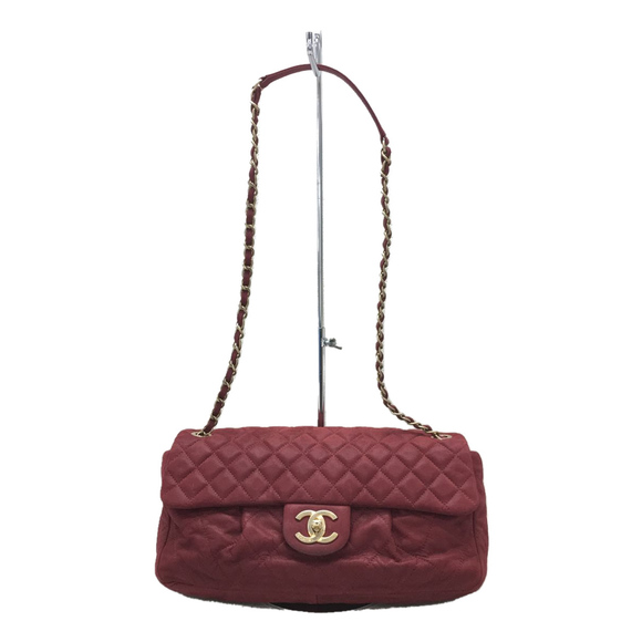 Chanel Matelasse Leather Chain Shoulder Bag Red - Picture 1 of 6
